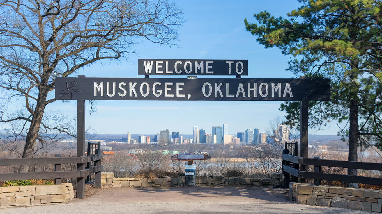 Scenic view of Muskogee, Oklahoma